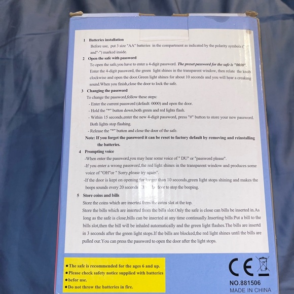 Pink and Silver Number Bank with Keypad - Picture 3 of 8